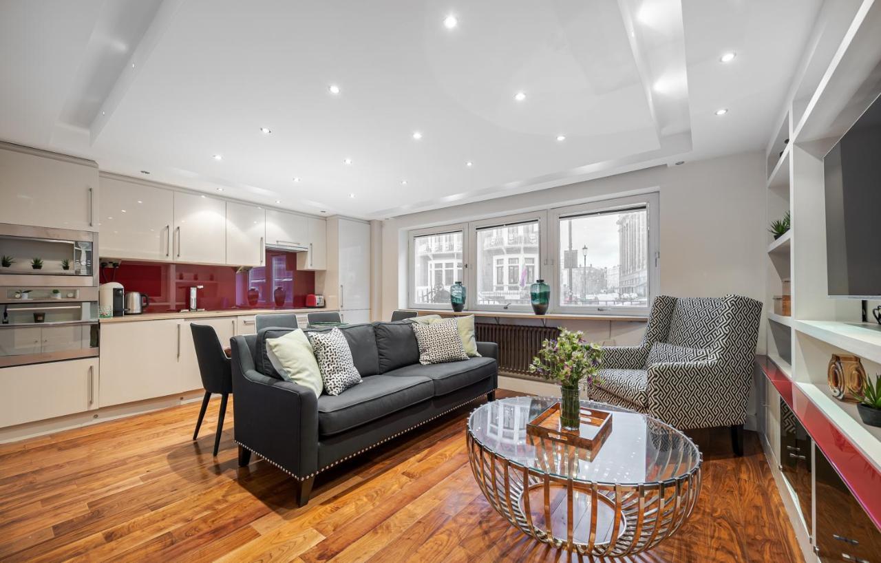 Elegant Ground Floor Apartment With Ac In Knightsbridge Steps Away From Harrods London Luaran gambar